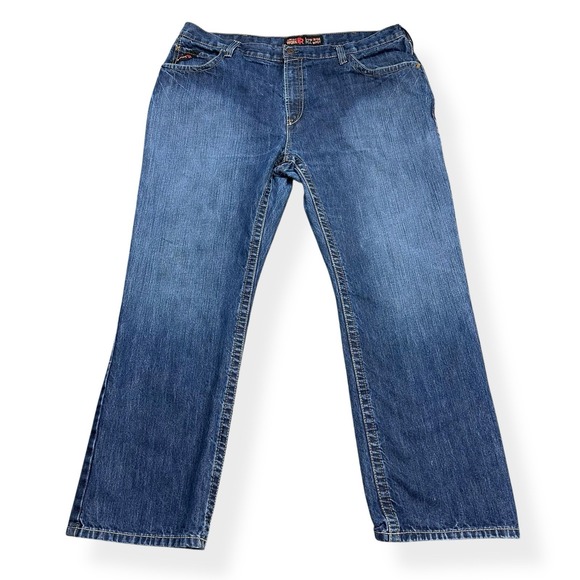 Ariat Work FR Men's Low Rise M4 Boot Cut Jeans 42x32 Flame Resistant HRC2 2112 - Picture 2 of 16